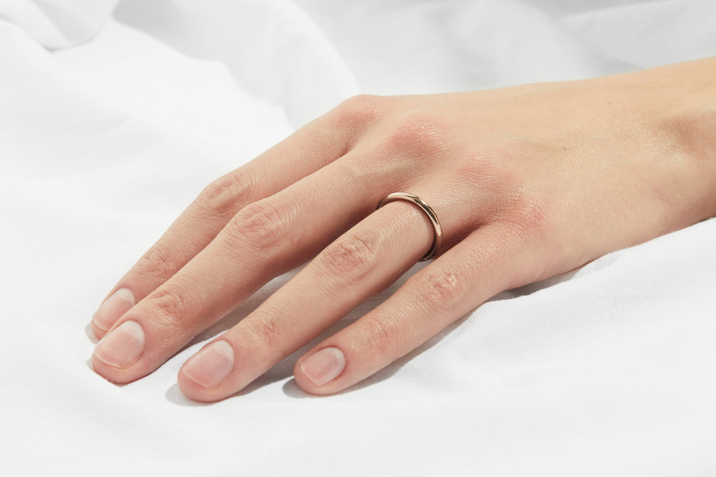 Adele Wedding Band in Rose Gold