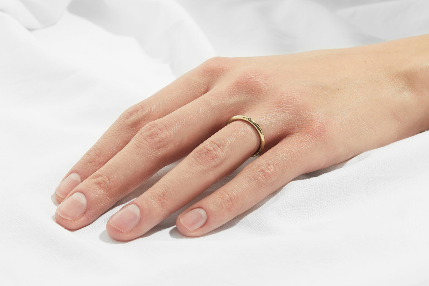 Adele Wedding Band in Yellow Gold