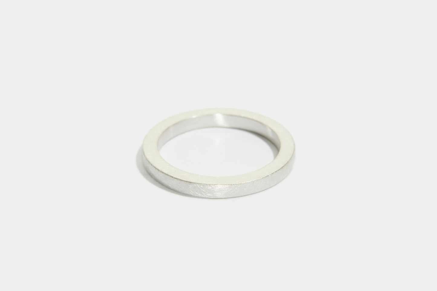 Saana Wedding Band in White Gold