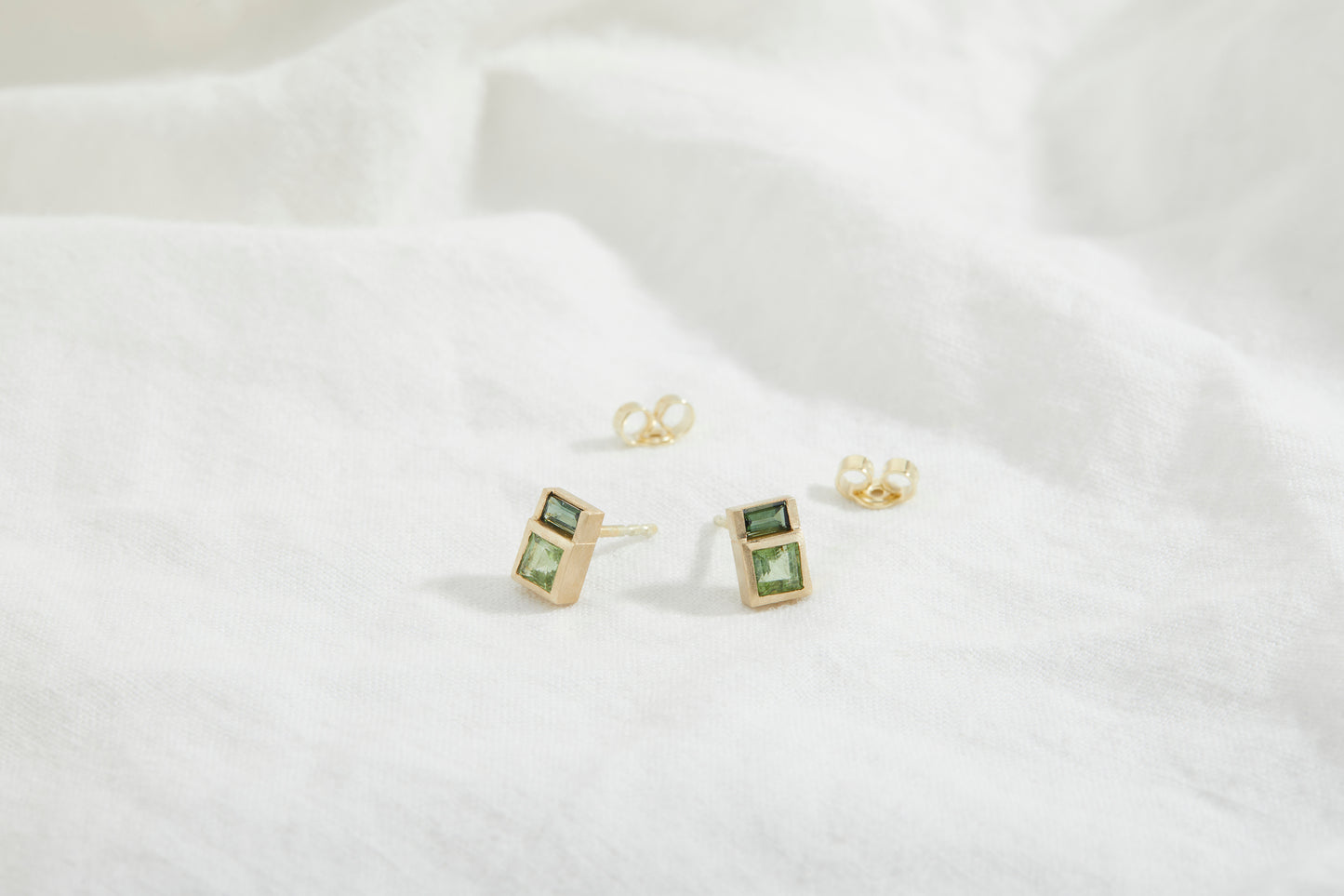 Lime and Pine Earrings