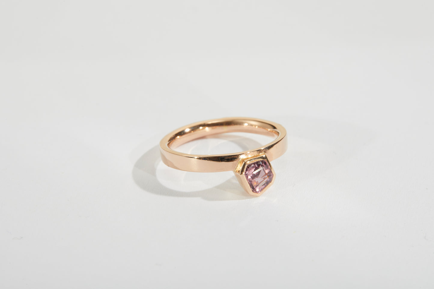 
                  
                    Ring With Polygon Cut Pink Spinel
                  
                