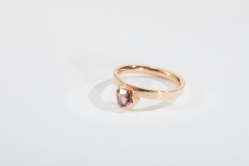 
                  
                    Ring With Polygon Cut Pink Spinel
                  
                