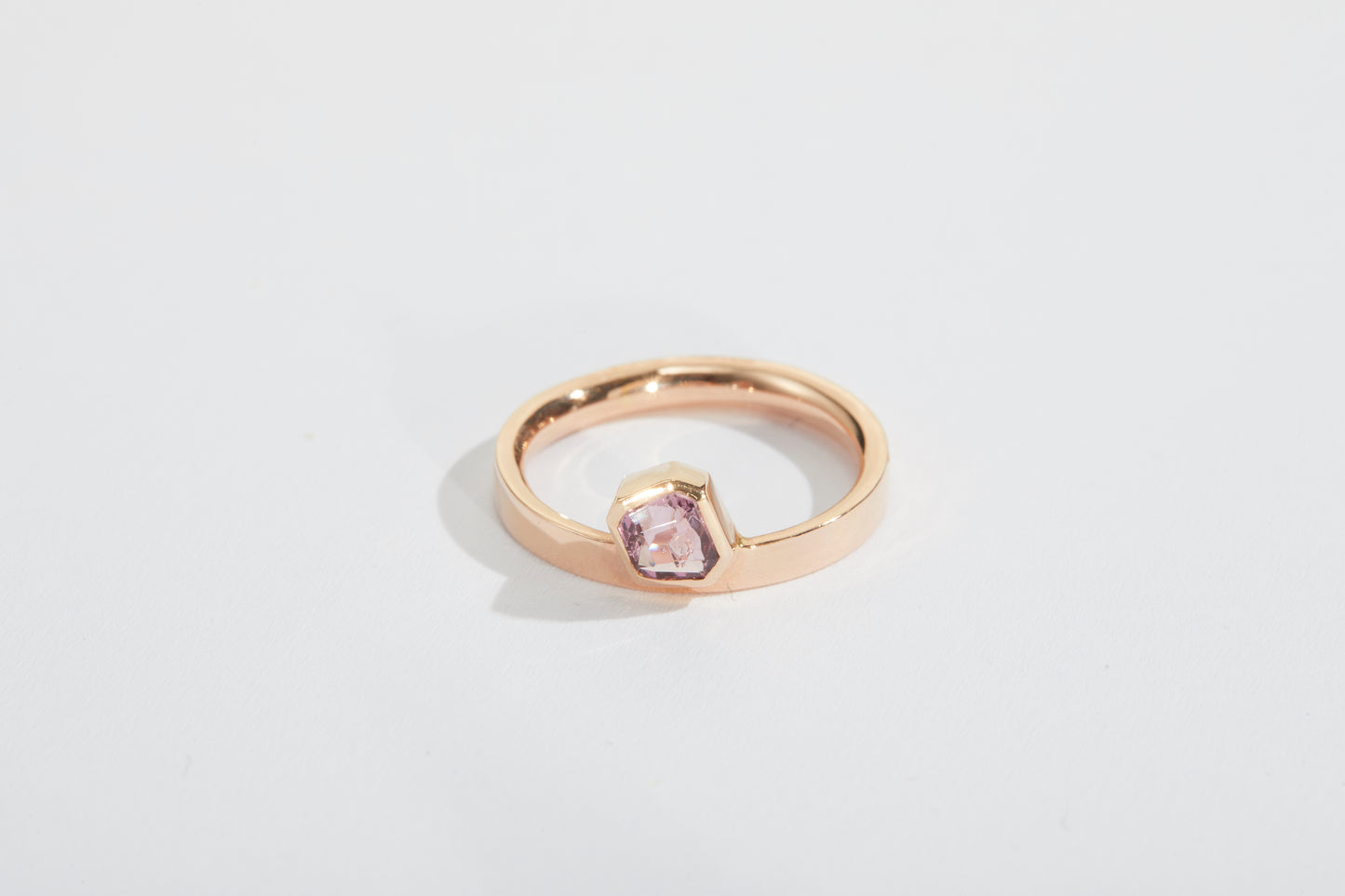 
                  
                    Ring With Polygon Cut Pink Spinel
                  
                