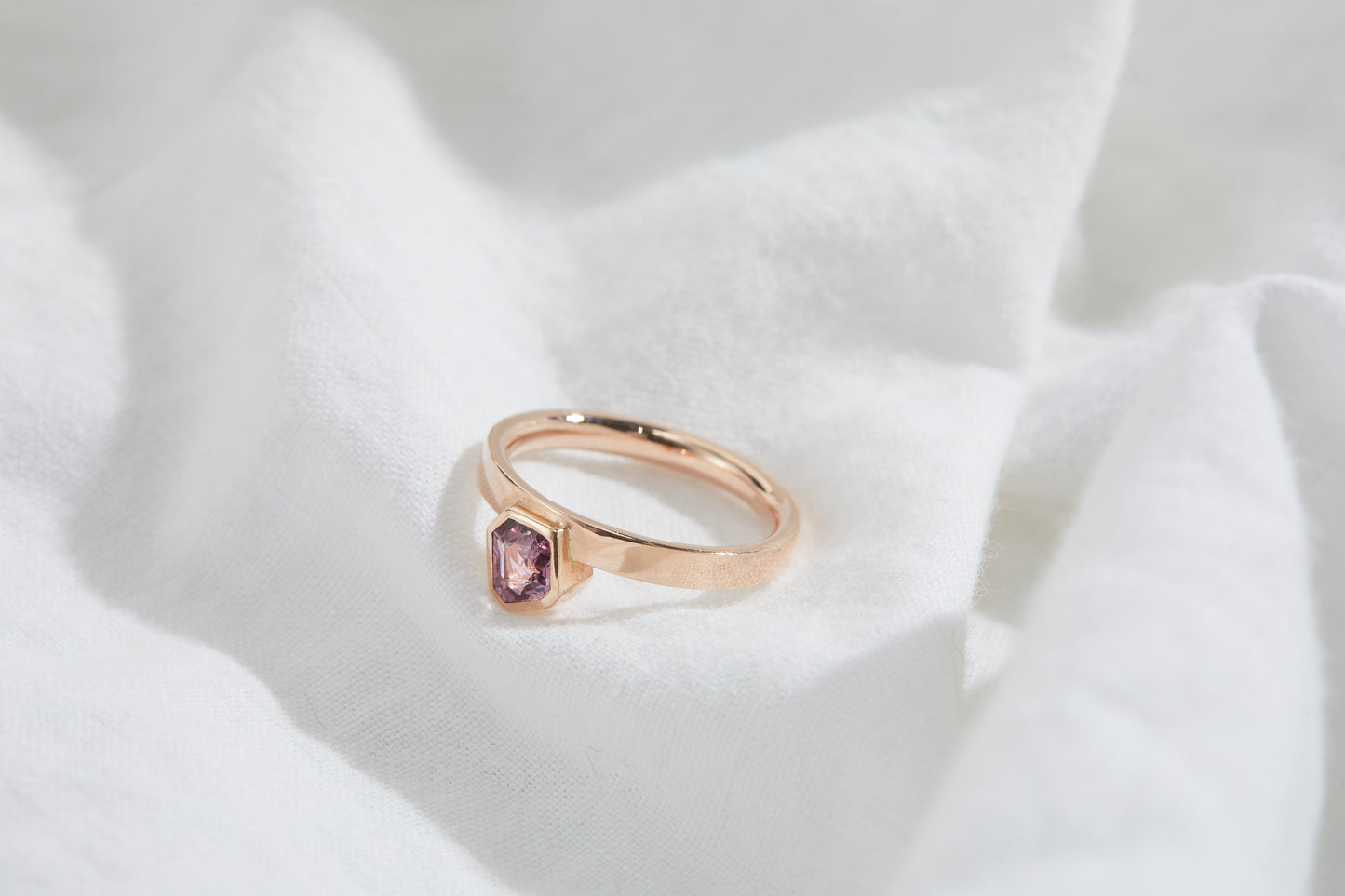 
                  
                    Ring With Polygon Cut Pink Spinel
                  
                