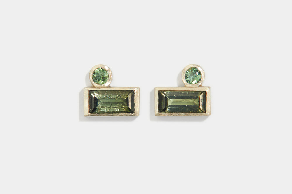Pine and Mint Earrings